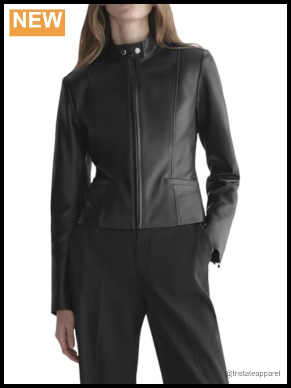Women's Lamb Nappa Leather Marlowe Jacket Motorcycle Style